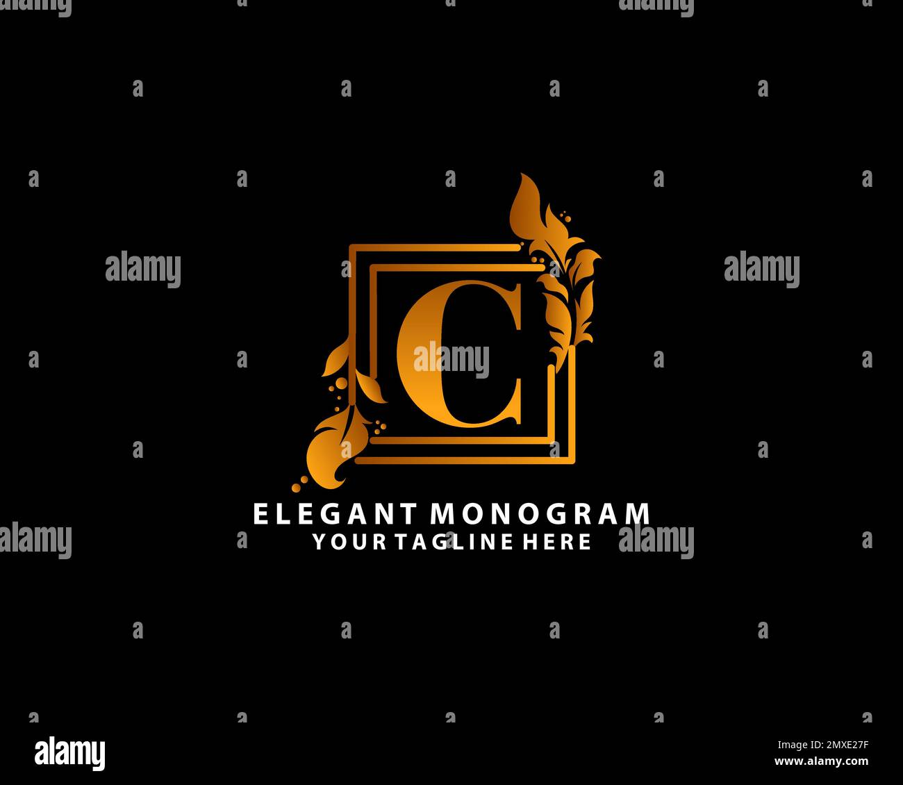 Letter c flowers Stock Vector Images - Alamy