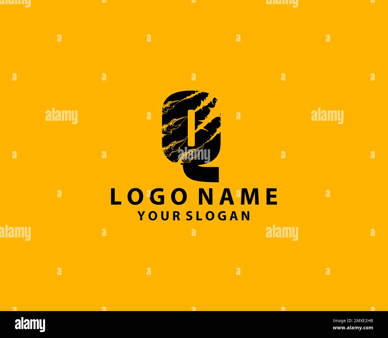Letter logo scratch design Stock Vector Images - Alamy