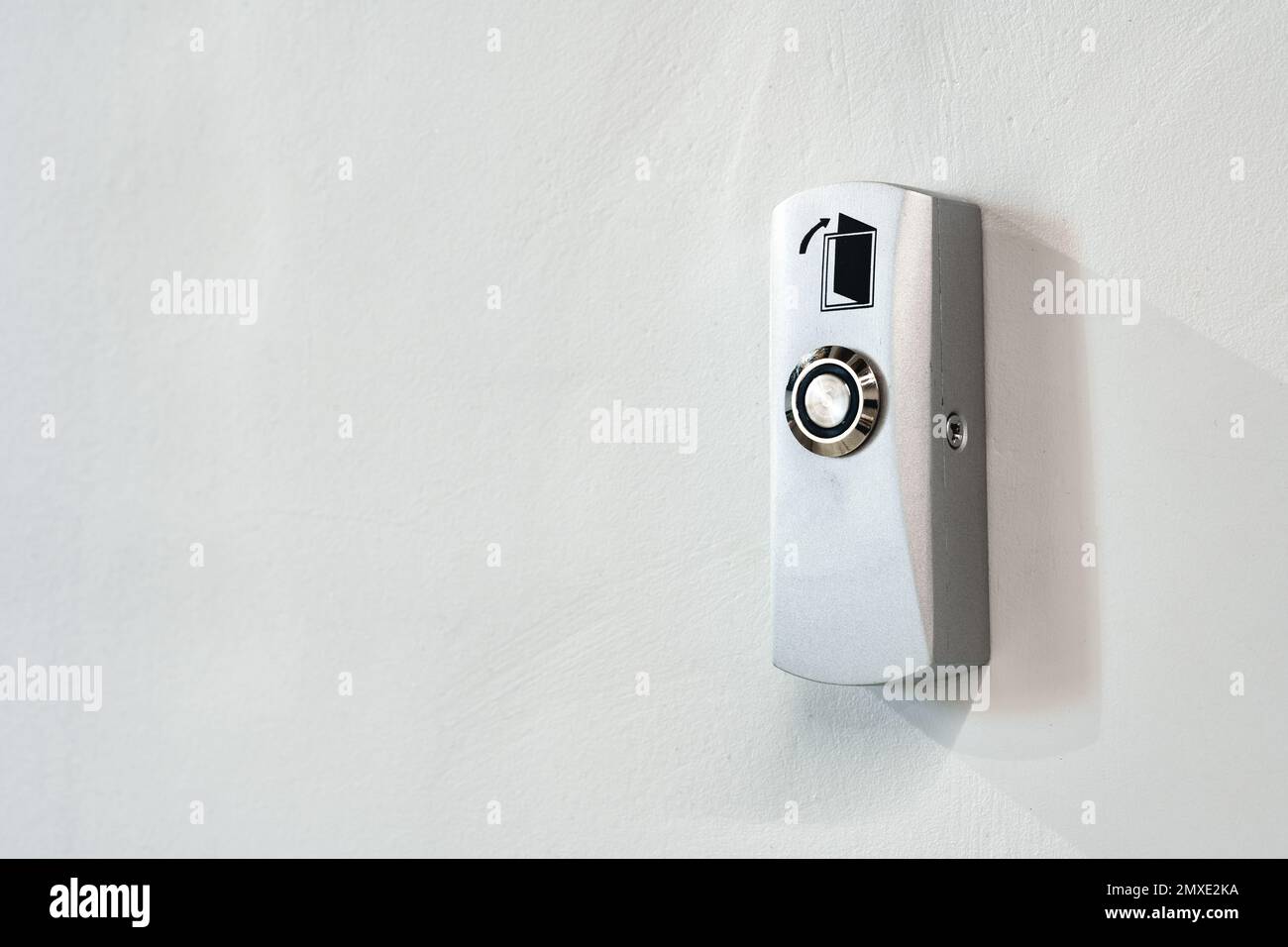 Electronic key access system door lock on the wall Stock Photo Alamy