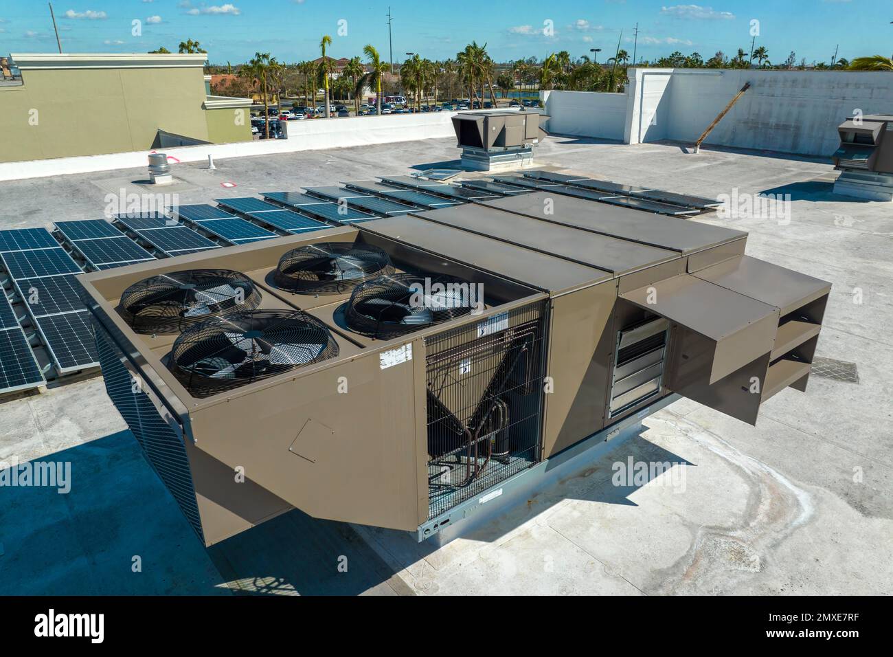 External unit of commercial air conditioning and ventilation system