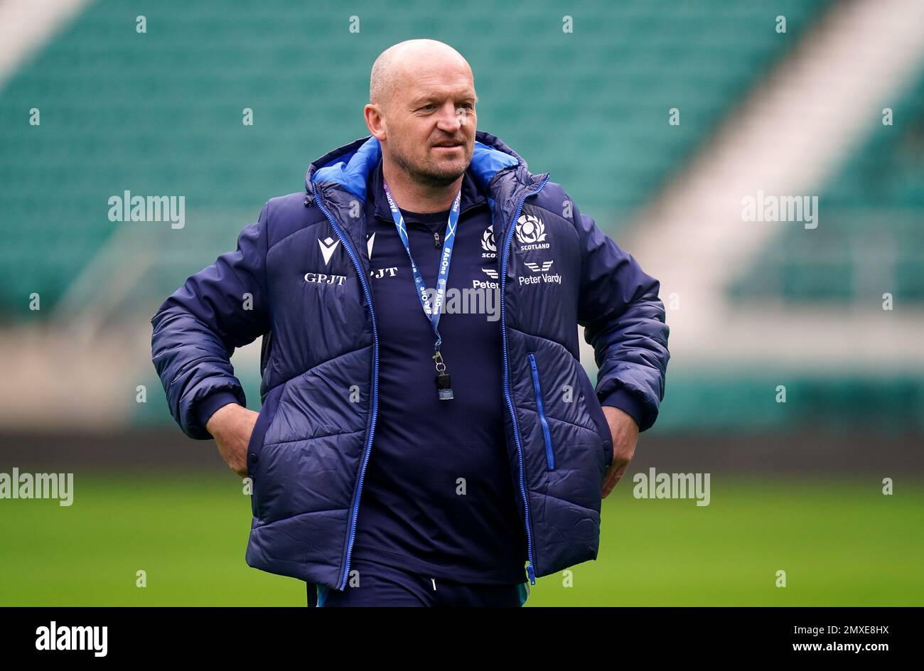 Scotland Head Coach Gregor Townsend During A Captains Run At Twickenham ...