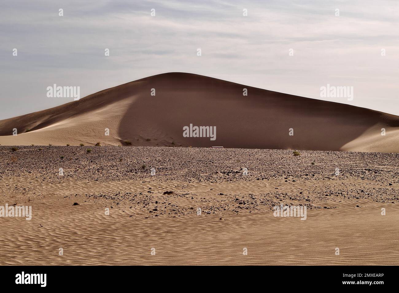 a beautiful barren sandy dune Stock Photo