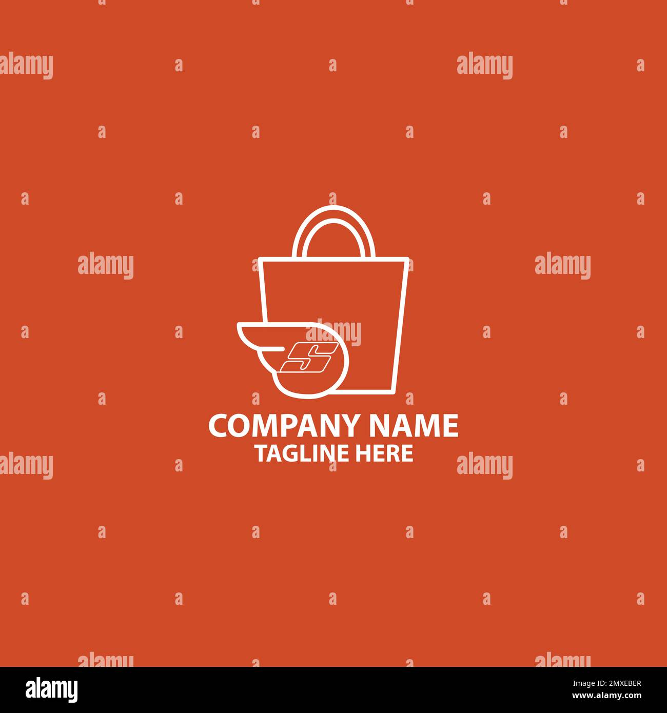 shopping bag design logo, a shopping bag concept with wings and speed