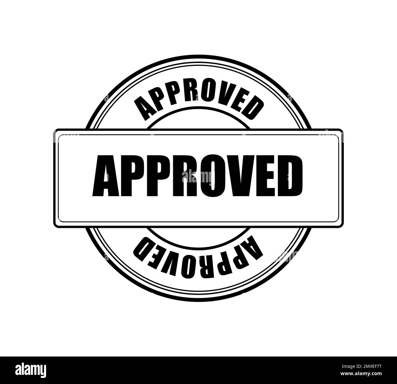 Black wax seal with text APPROVED on white background Stock Photo Alamy