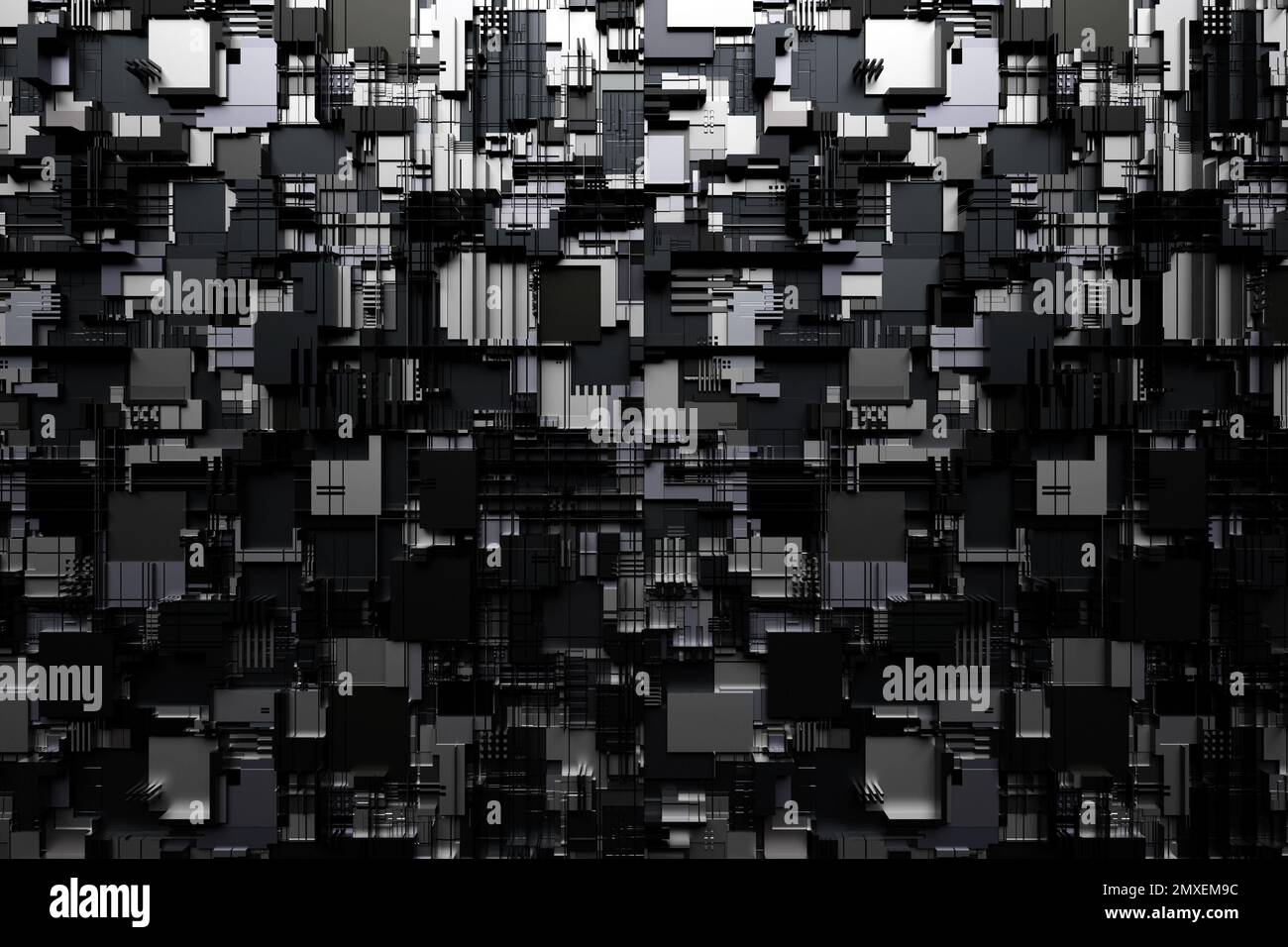 3d illustration of a realistic model of a robot or black cyber armor.  Close-up equipment for mining crypto-bitcoin; ether. Video cards;  motherboards Stock Photo - Alamy