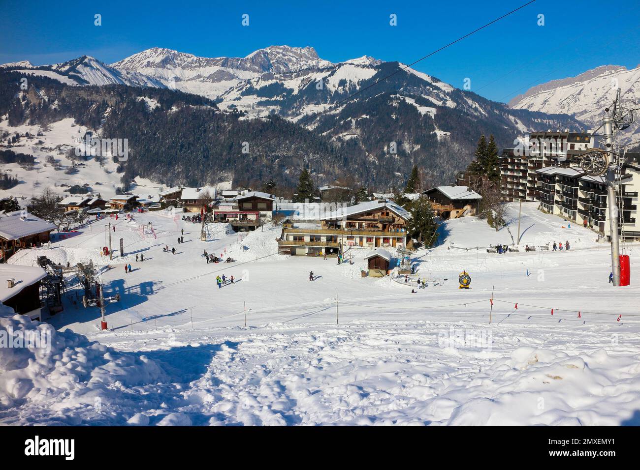 French Alps : Notre Dame de Bellecombe Stock Photo - Alamy