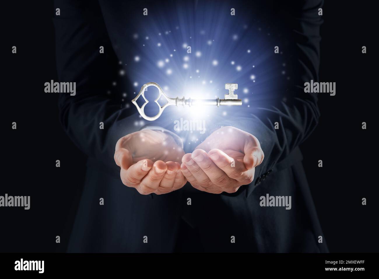 Golden key success illustration hi-res stock photography and images - Alamy