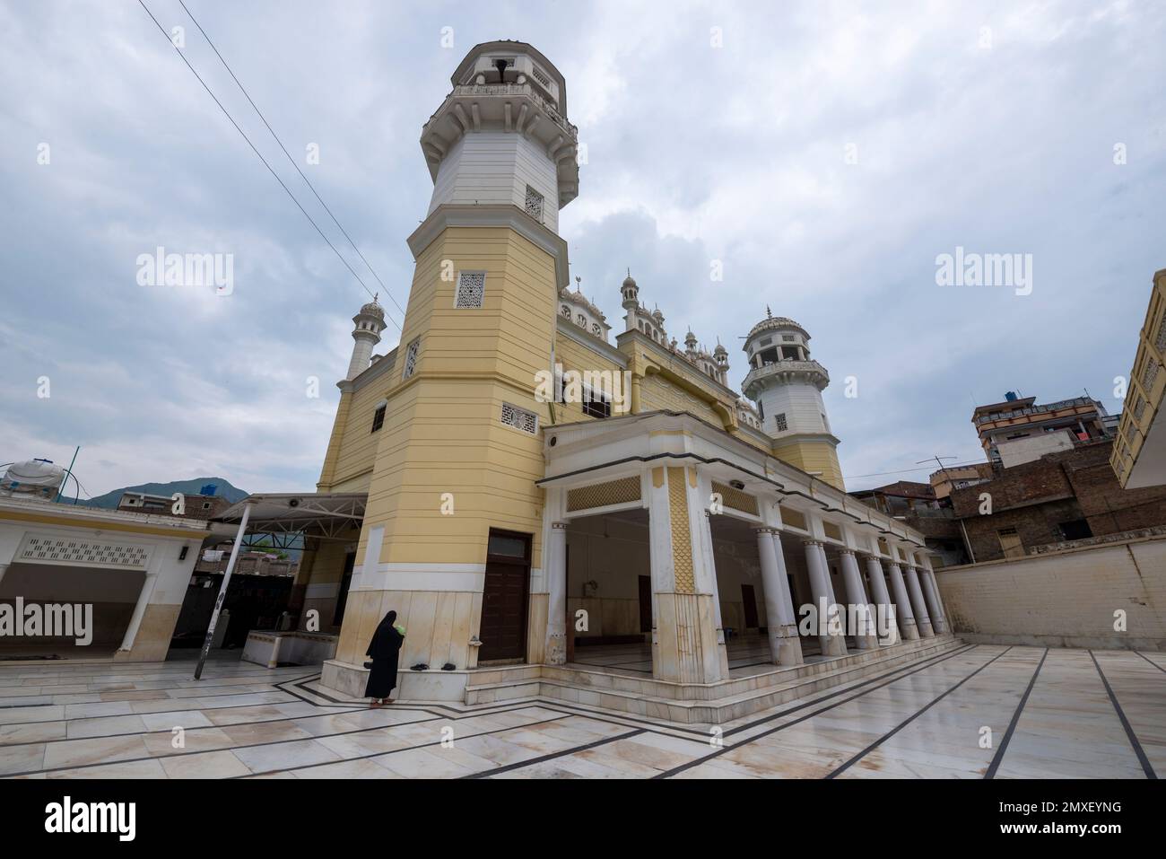 Saidu Sharif mosque, Allah-o-Akbar Masjid, Jahanzeb College in Mingora, Swat Valley, Pakistan Stock Photo
