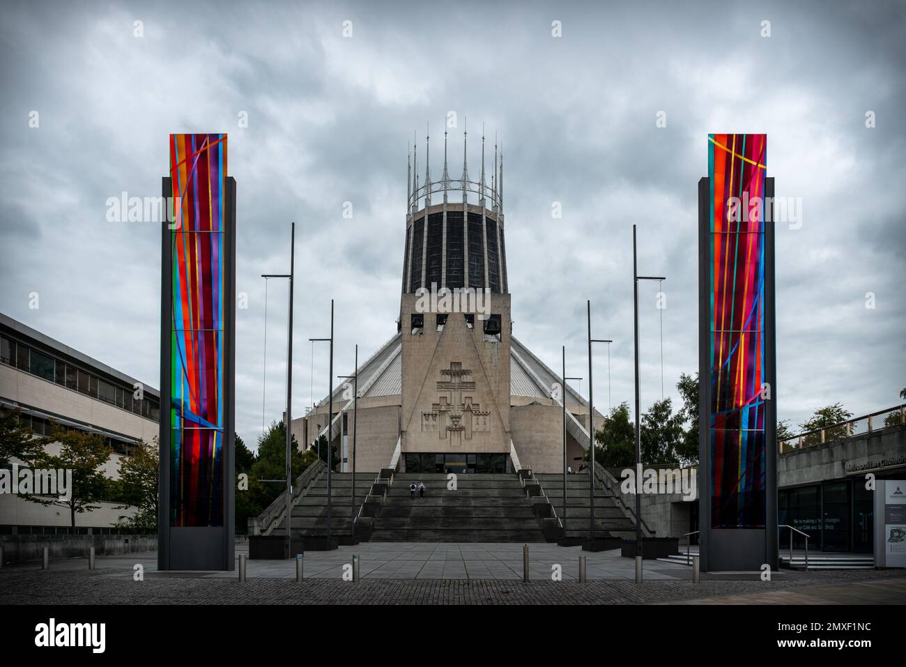 Liverpool cathedral stained glass window hires stock photography and
