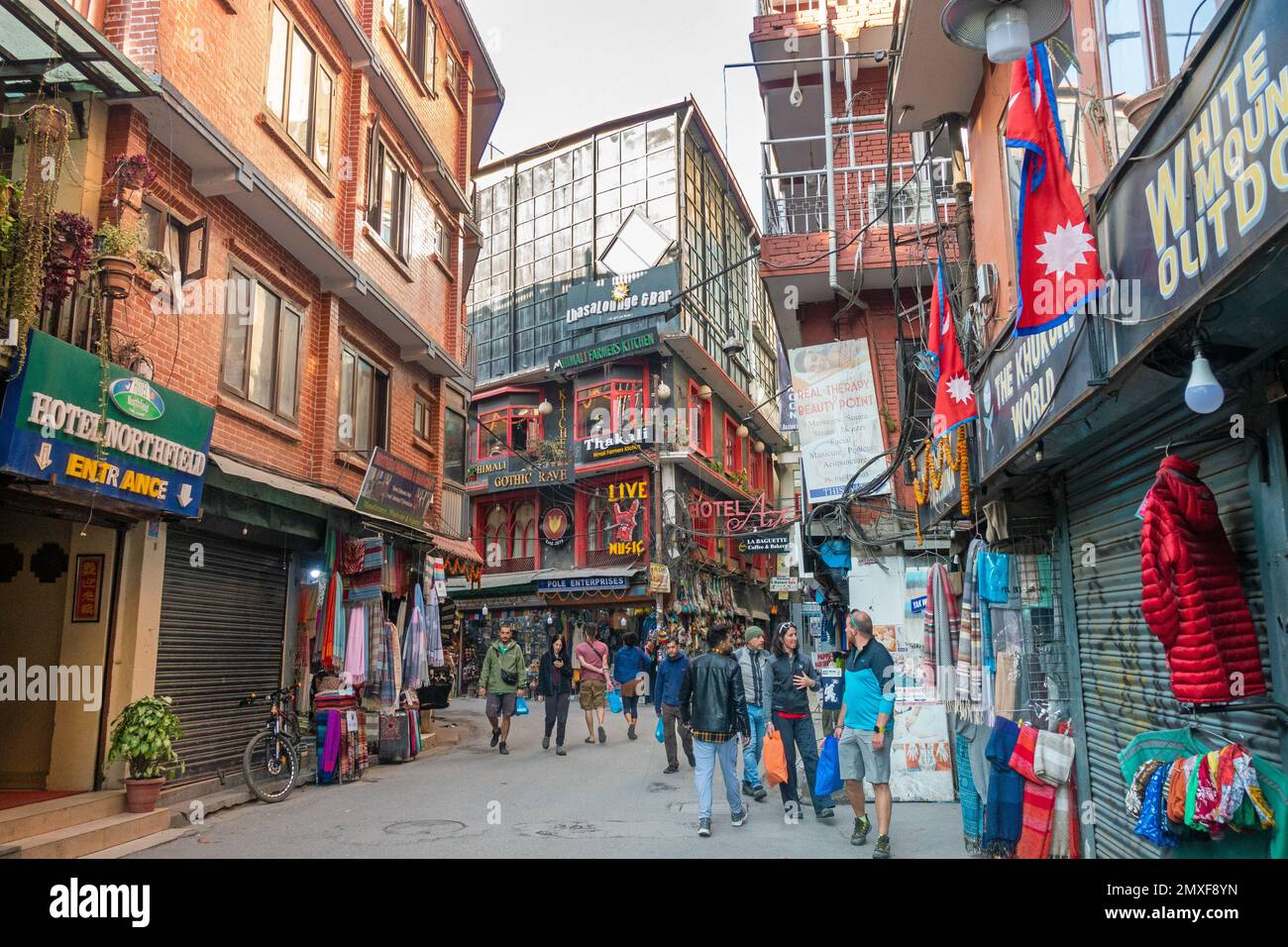 Nepal, Kathmandu, Thamel District - December 2022 Stock Photo