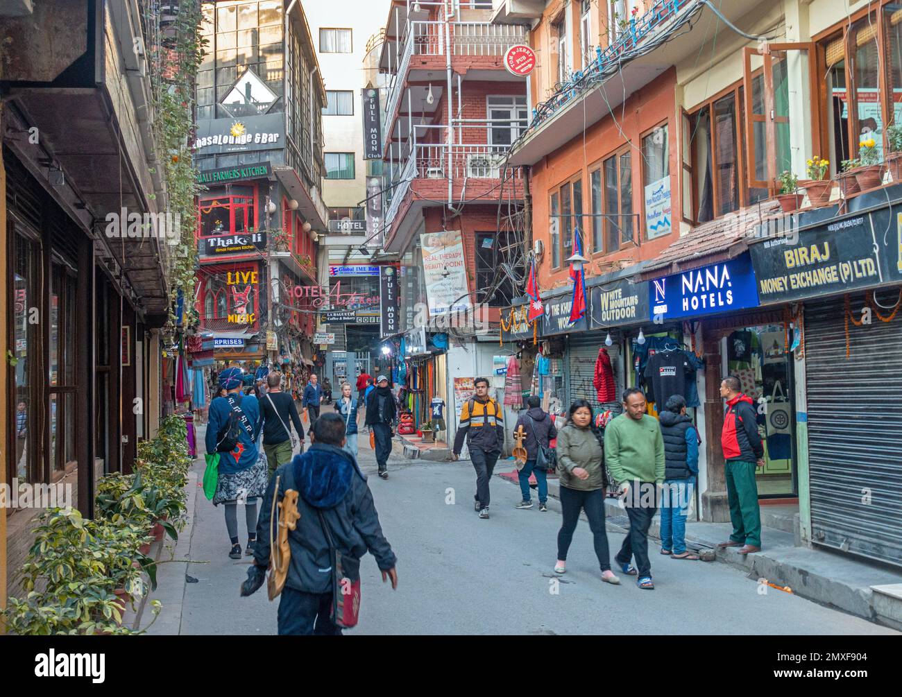 Nepal, Kathmandu, Thamel District - December 2022 Stock Photo