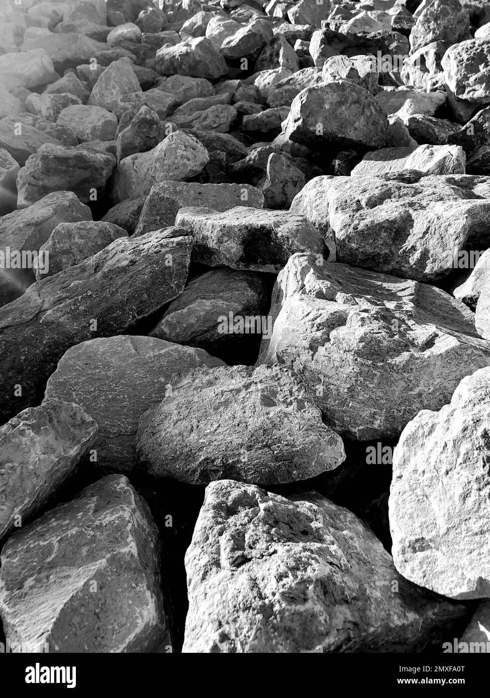 Stones structure Black and White Stock Photos & Images - Alamy