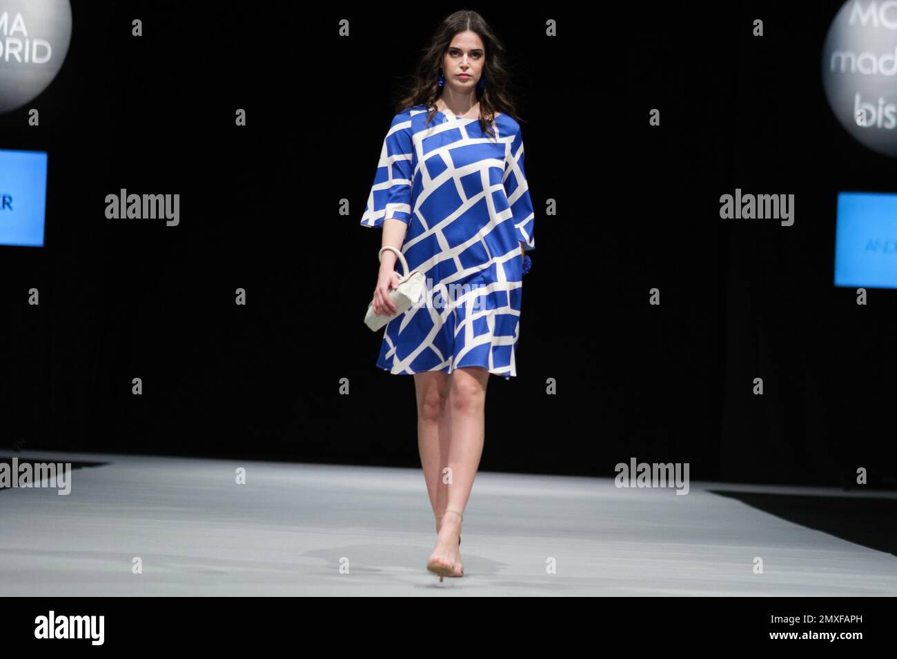 Madrid, Spain. 03rd Feb, 2023. A model walks the runway at the marca Triangulo De La Moda fashion show during the MoMad Madrid Fashion Week at the Ifema in Madrid. Credit: SOPA Images Limited/Alamy Live News Stock Photo