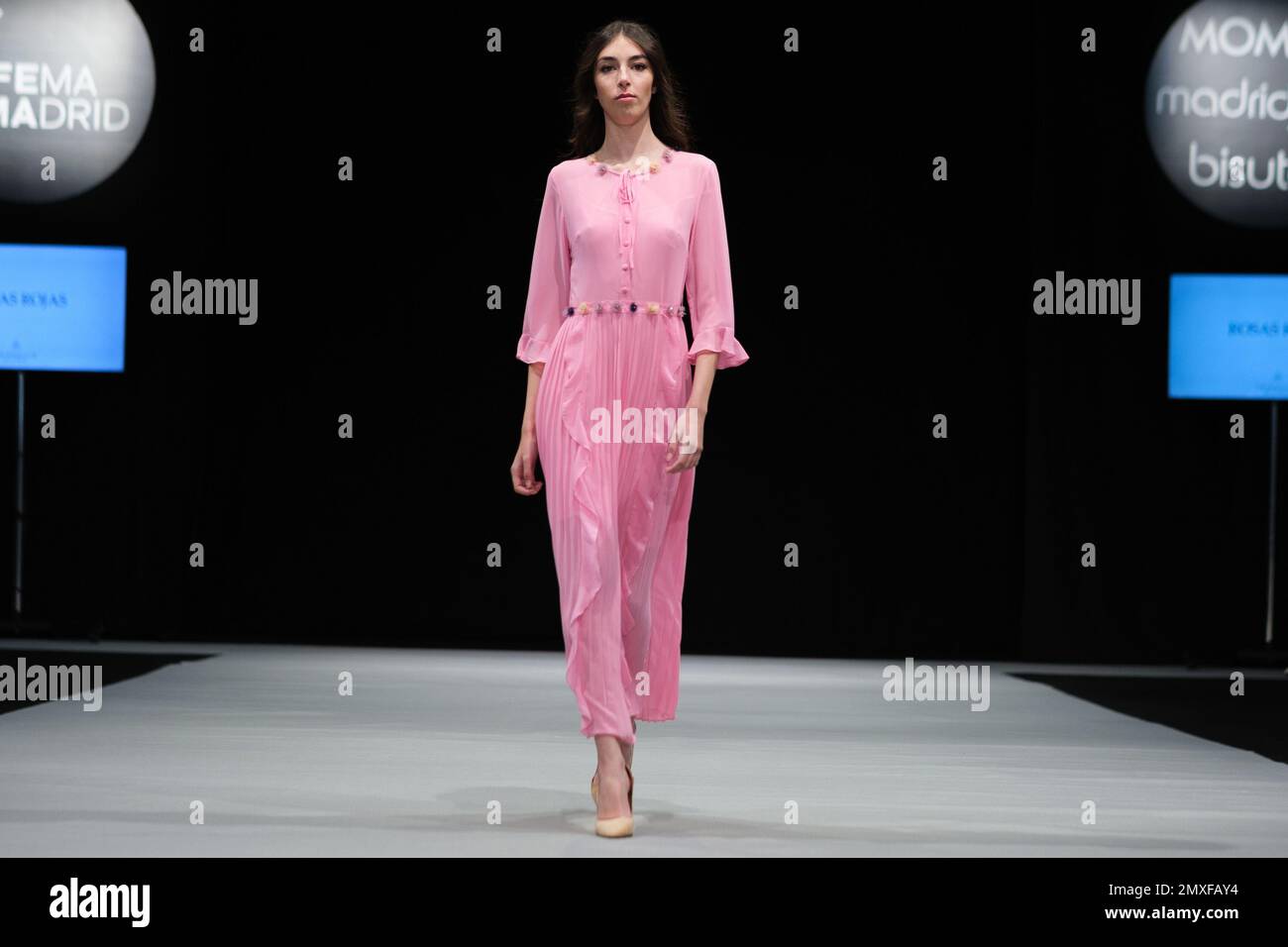 Madrid, Spain. 03rd Feb, 2023. A model walks the runway at the marca Triangulo De La Moda fashion show during the MoMad Madrid Fashion Week at the Ifema in Madrid. Credit: SOPA Images Limited/Alamy Live News Stock Photo