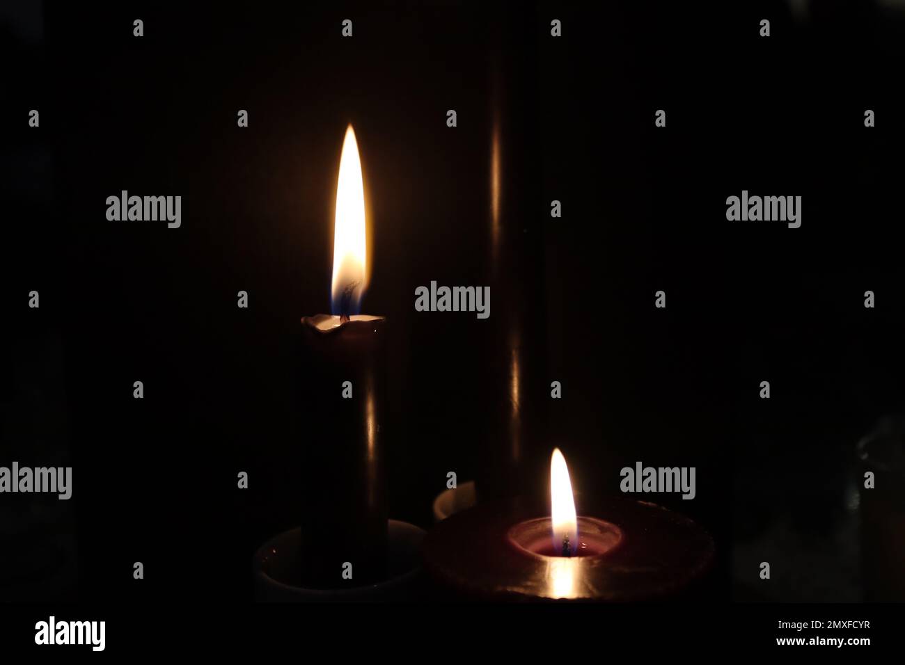 Candle Light / Kerzenlicht Stock Photo