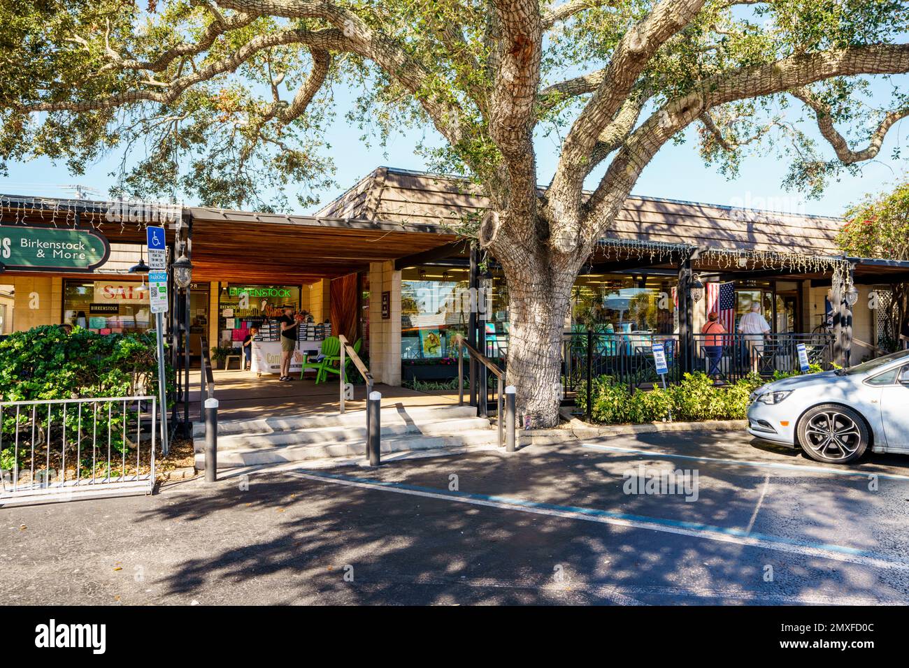 Siesta Key, FL, USA January 30, 2023 Shops at Ocean Boulevard plaza