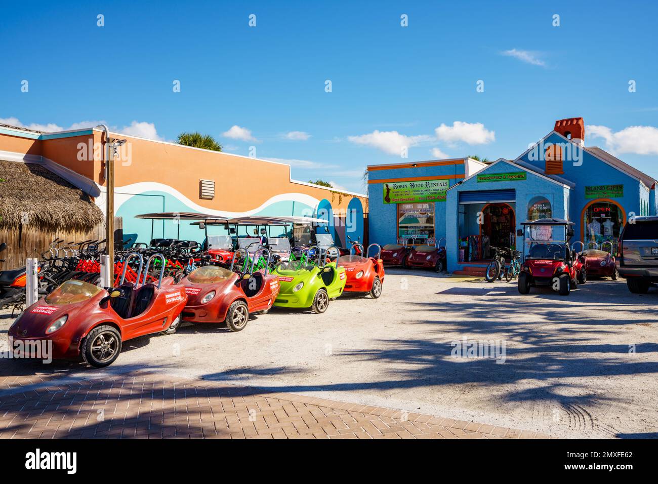 Siesta Key, FL, USA - January 30, 2023: Gilligans Island Bar Siesta Key FL Stock Photo