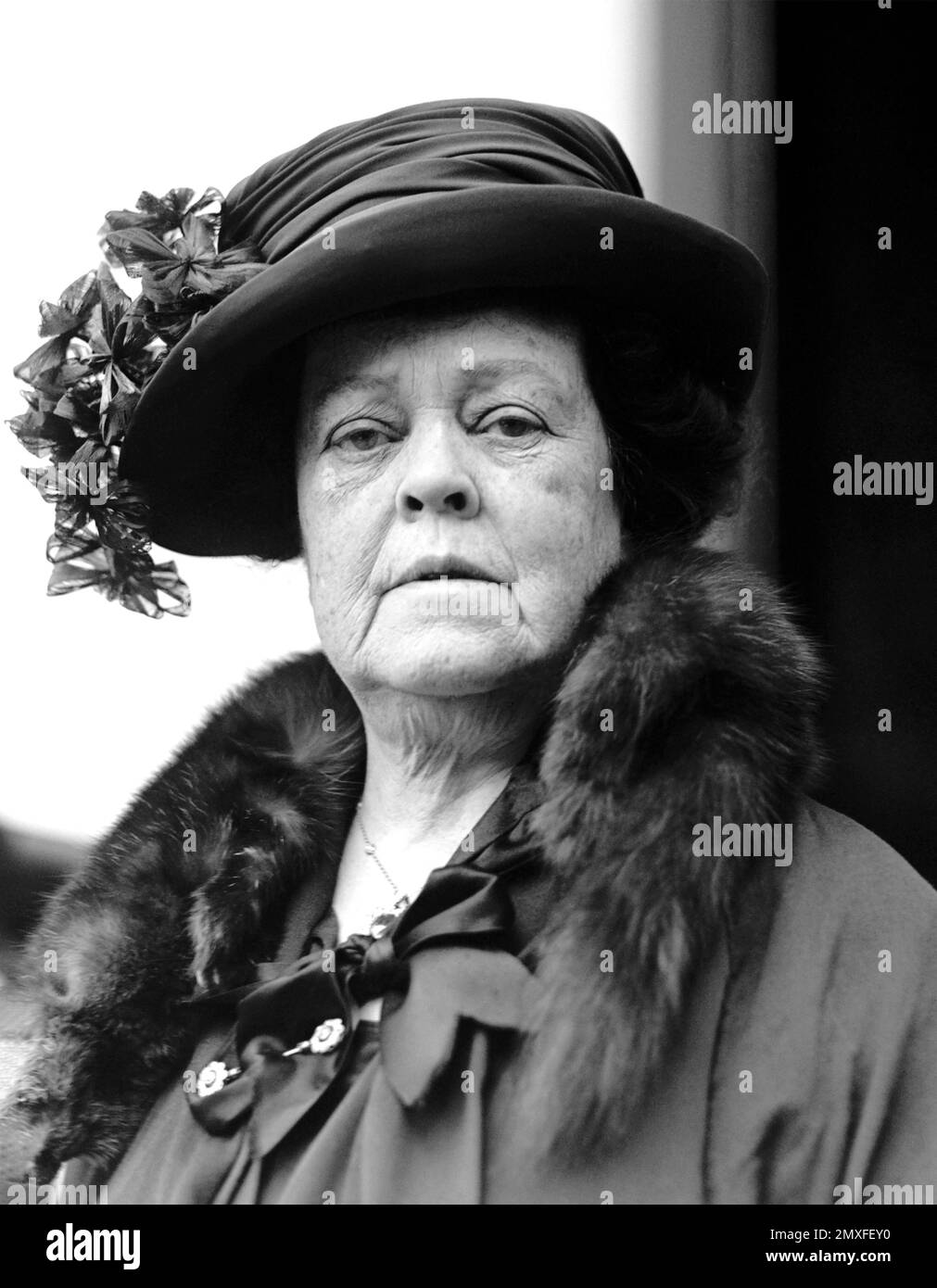 Alva Vanderbilt. Portrait of the American suffrage activist, Alva Erskine Belmont (née Smith; 1853-1933), known as Alva Vanderbilt, 1922 Stock Photo