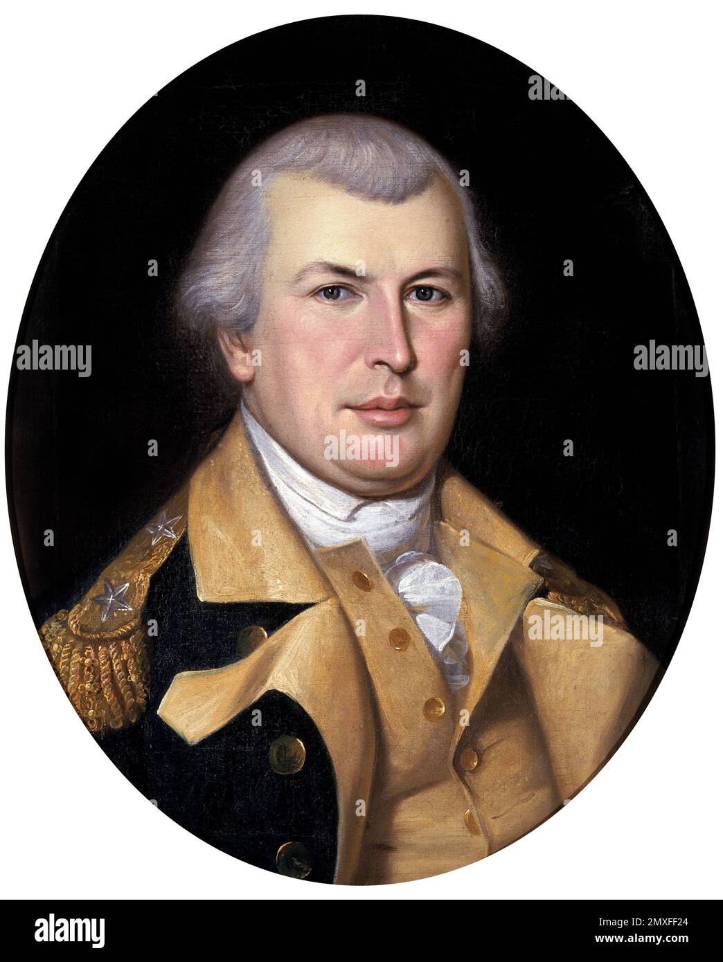 Nathanael Greene. Portrait of the Continental Army general, Nathanael Greene (1742-1786) by Charles Willson Peale, oil on canvas, 1783 Stock Photo