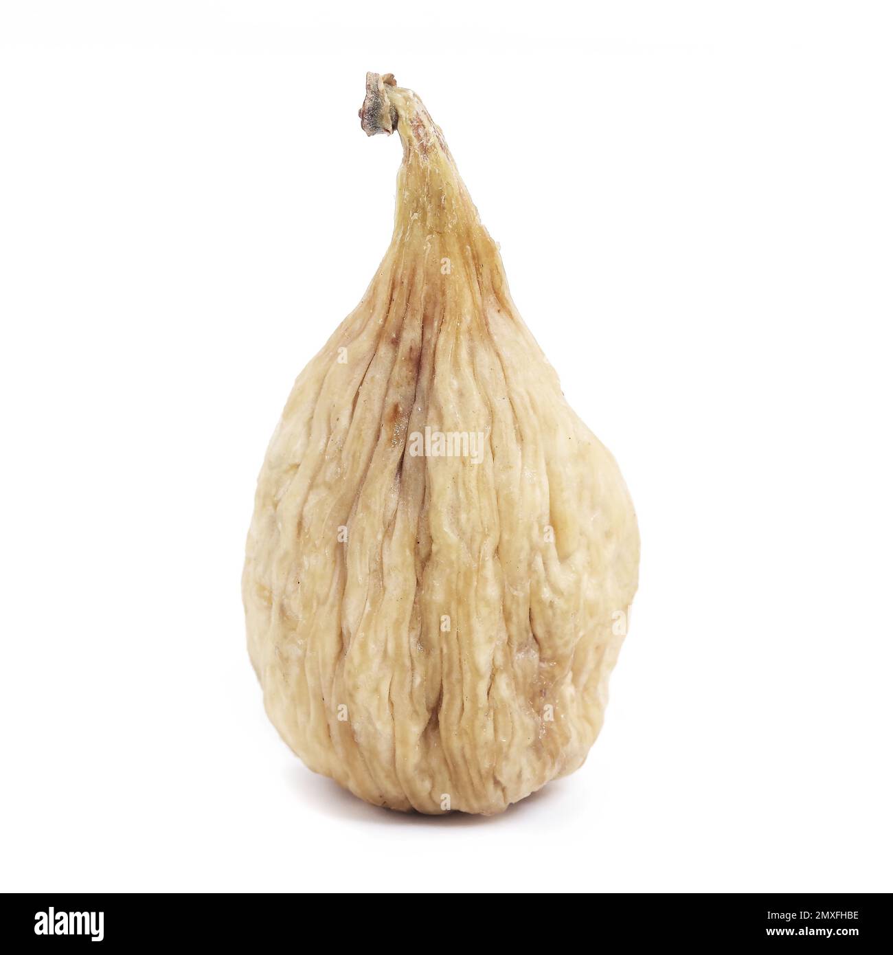 Naturally sweet dried figs in the white background. Healthy