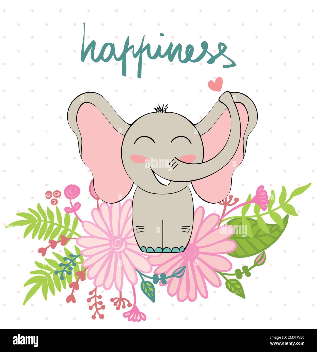 vector cartoon elephant Stock Vector Image & Art - Alamy