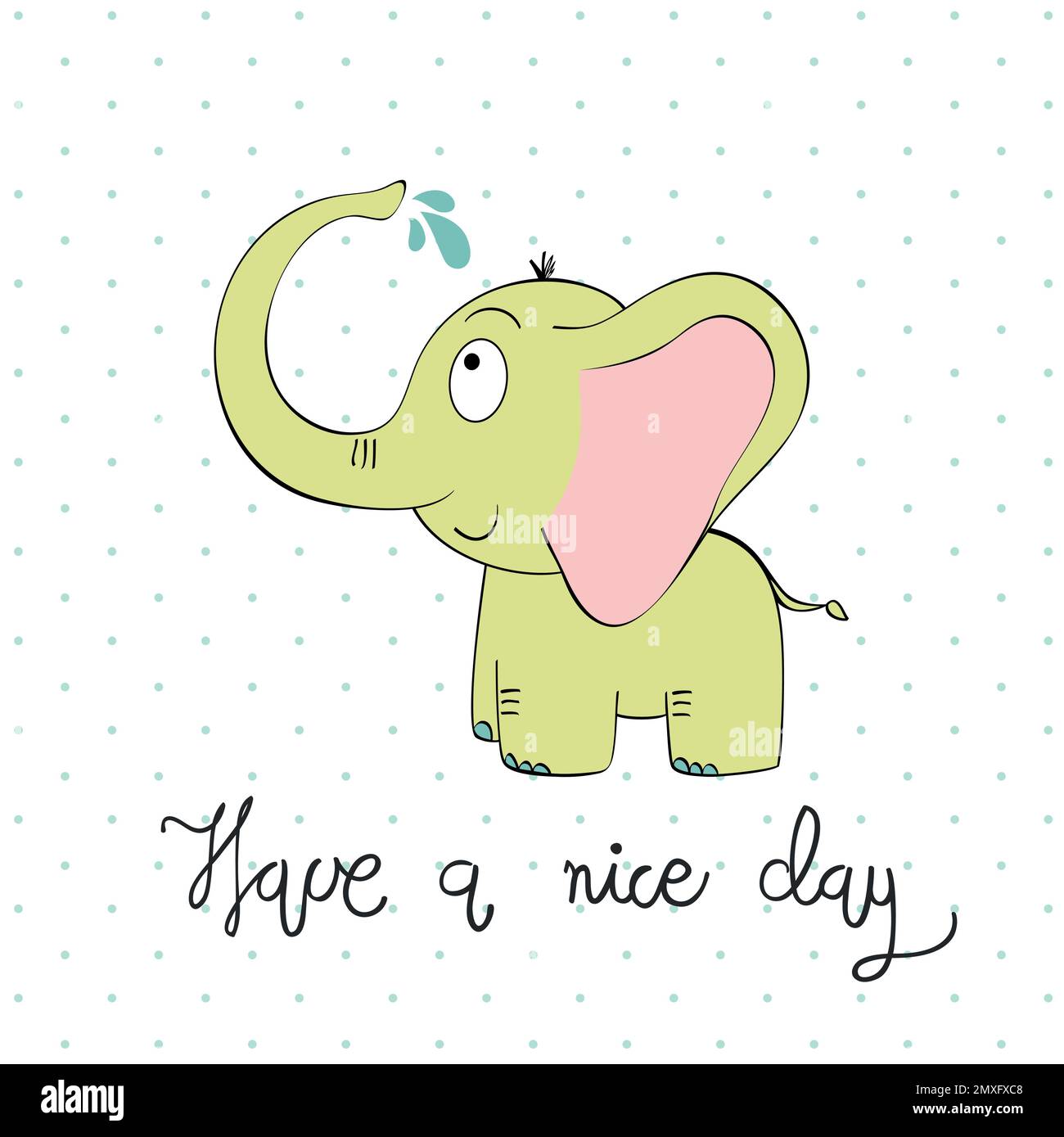 vector cartoon elephant Stock Vector Image & Art - Alamy