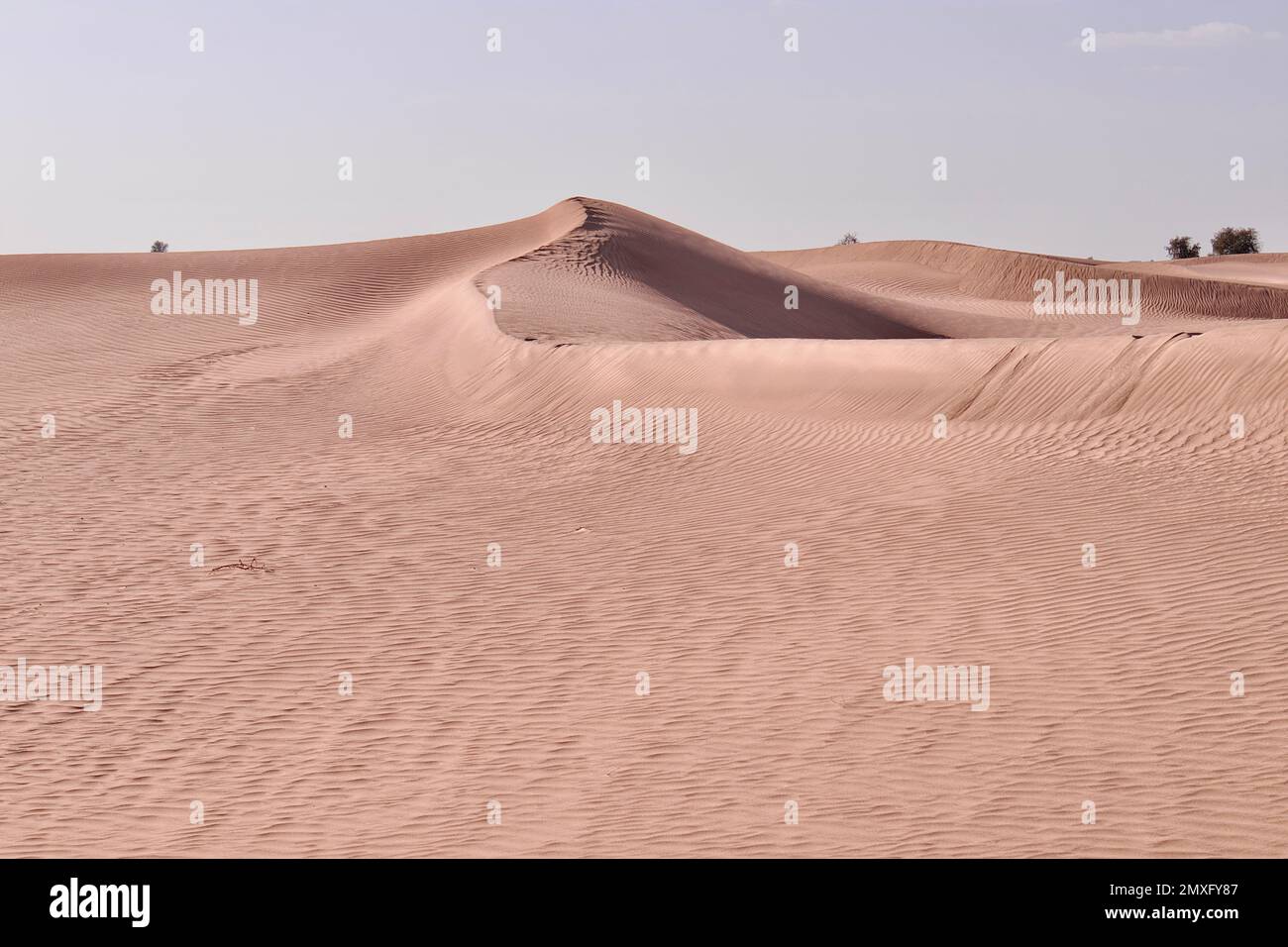 A daytime view of the sand dunes in a desert Stock Photo - Alamy
