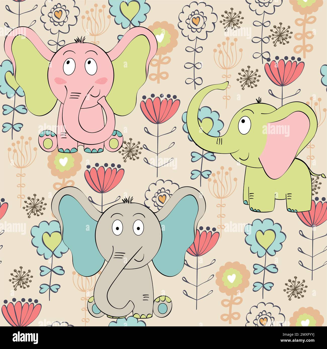 Vector seamless pattern Stock Vector Image & Art - Alamy