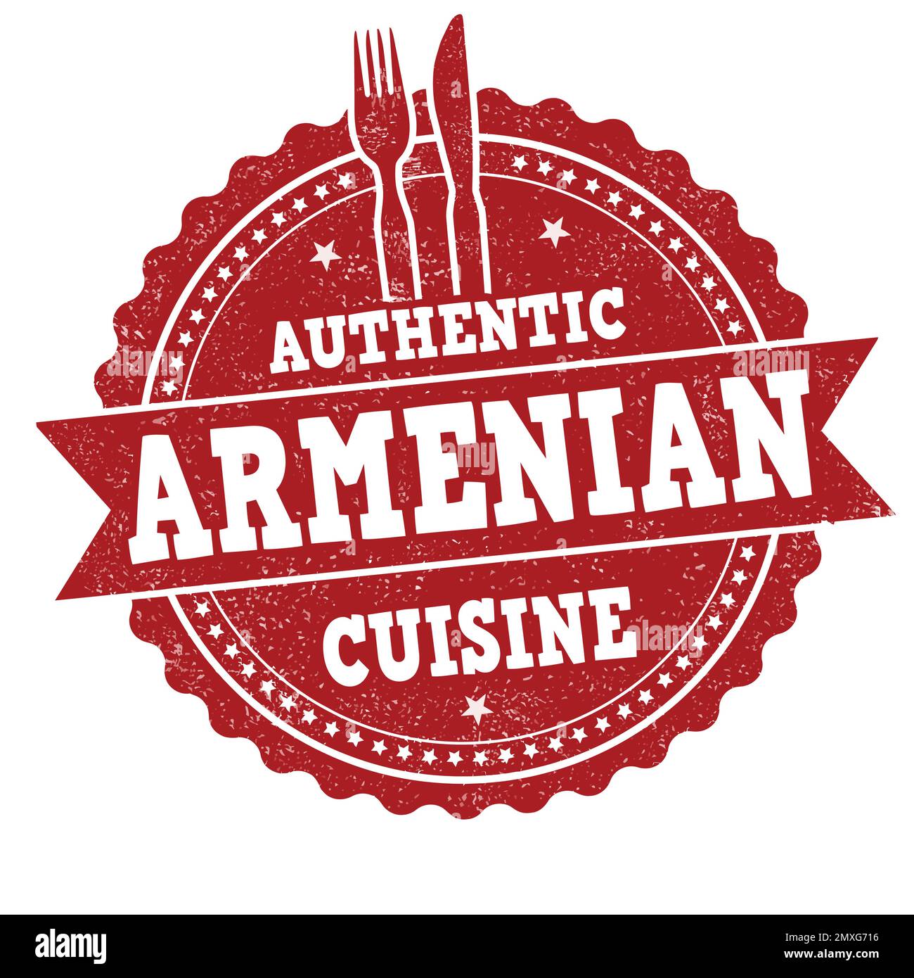 Armenian cuisine grunge rubber stamp on white background, vector