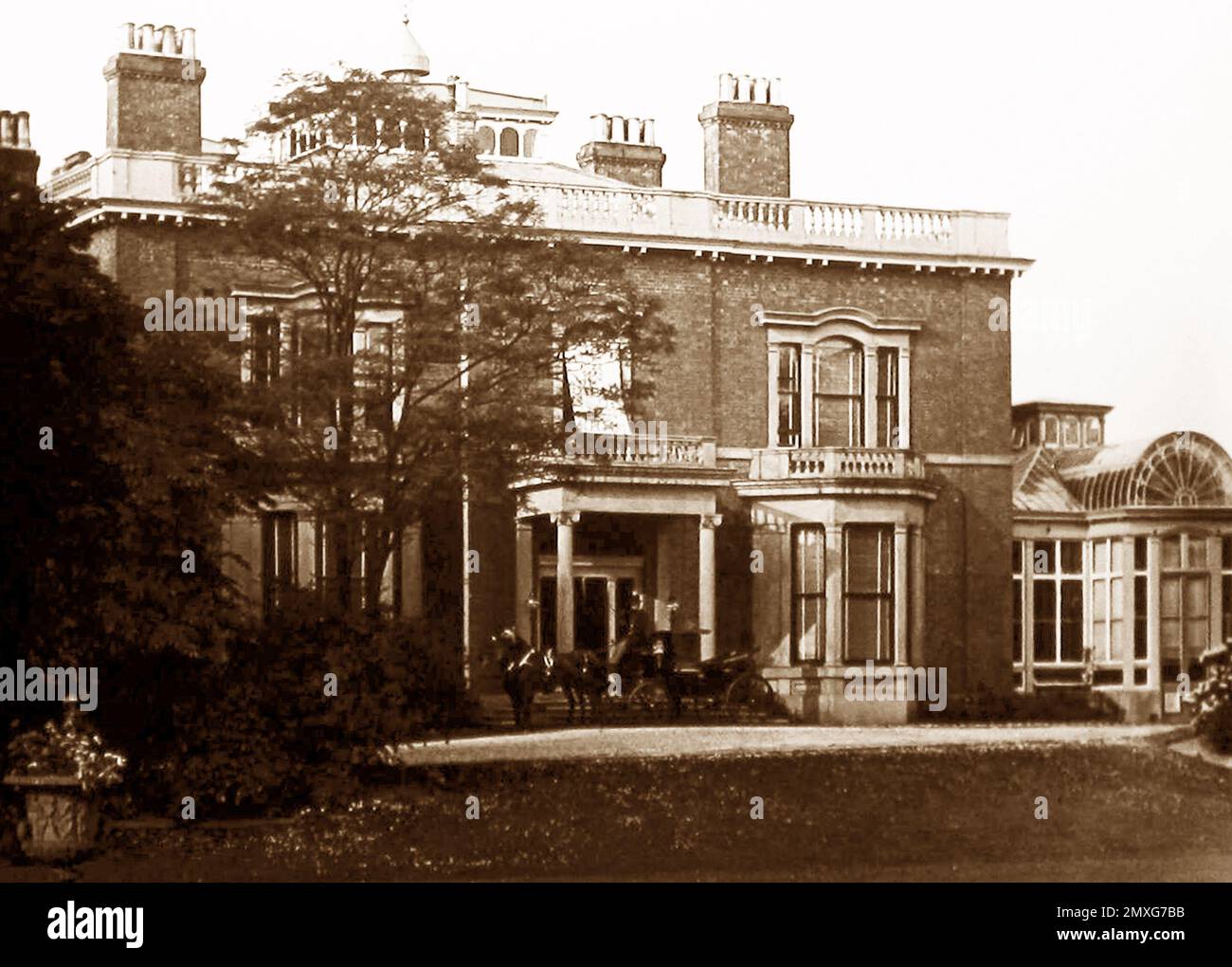 Longford Hall, Stretford, Victorian period Stock Photo Alamy