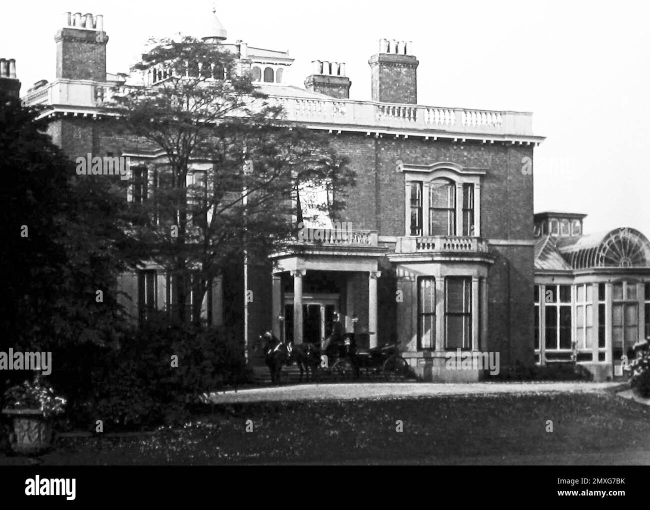 Longford Hall, Stretford, Victorian period Stock Photo Alamy