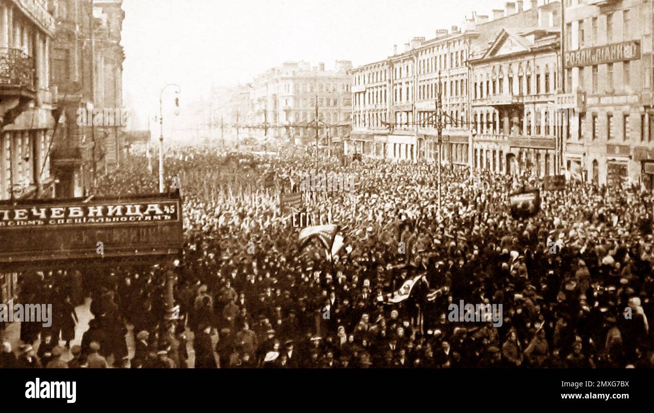 The Russian Revolution, 1917 Stock Photo