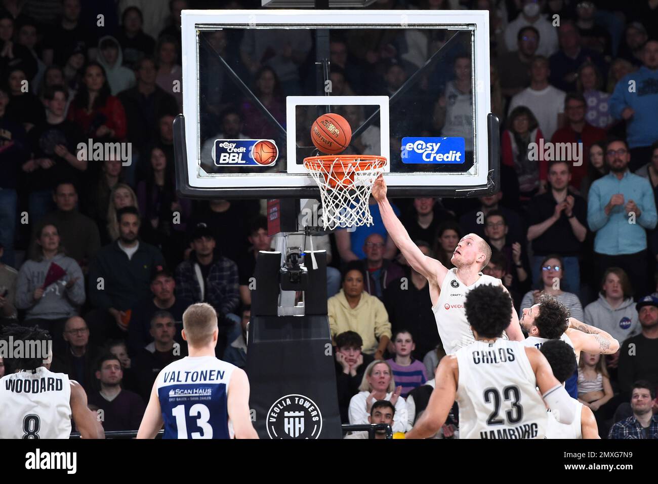 Hamburg, Germany. 03rd Feb, 2023. Basketball Bundesliga, Towers