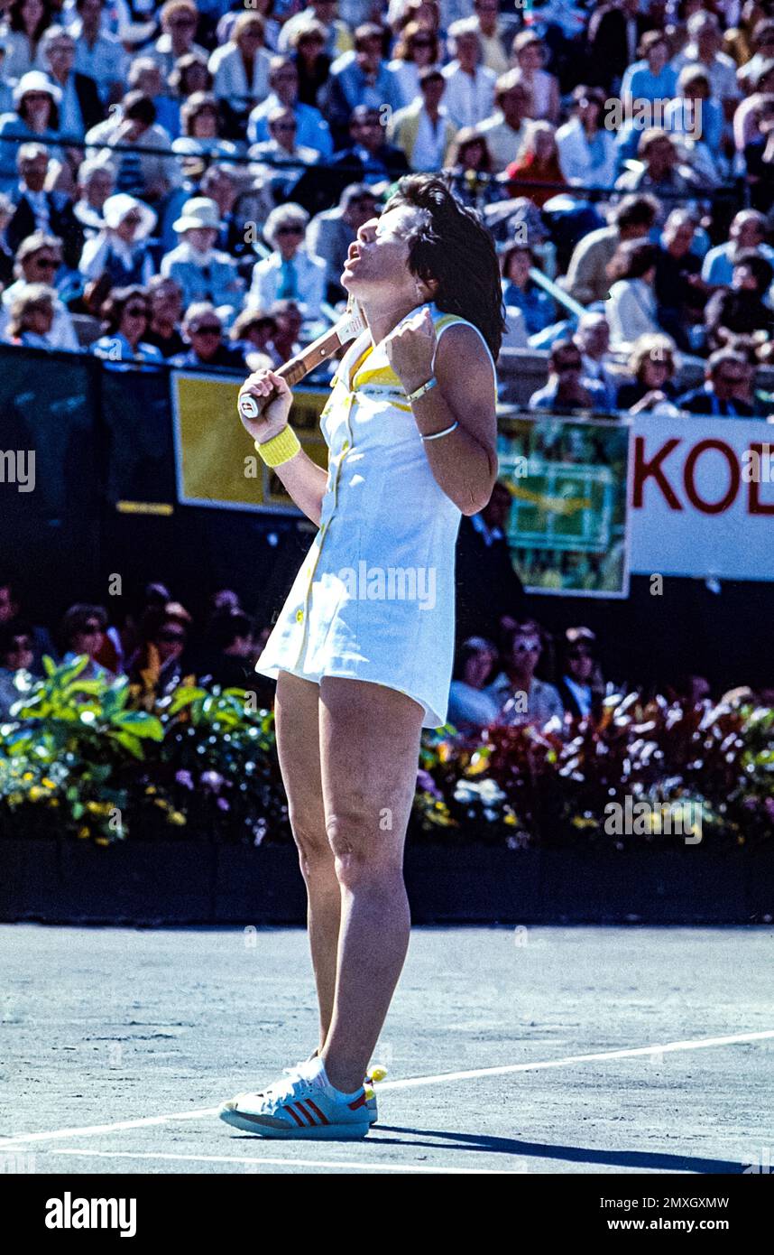 Carte Collection Billie Jean King – Tennis – Sportscaster 1977 #08-09