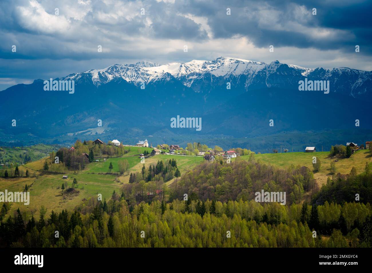 Lush valley small village hi-res stock photography and images - Alamy