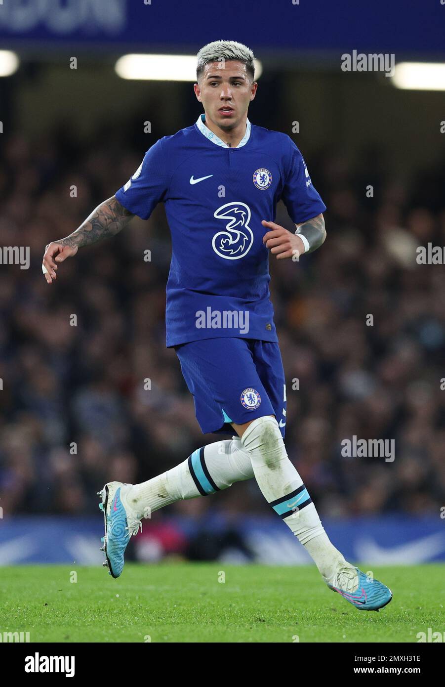 London, UK. 3rd February 2023.  Enzo Fernandez of Chelsea during the Premier League match at Stamford Bridge, London. Picture credit should read: David Klein / Sportimage Credit: Sportimage/Alamy Live News Stock Photo