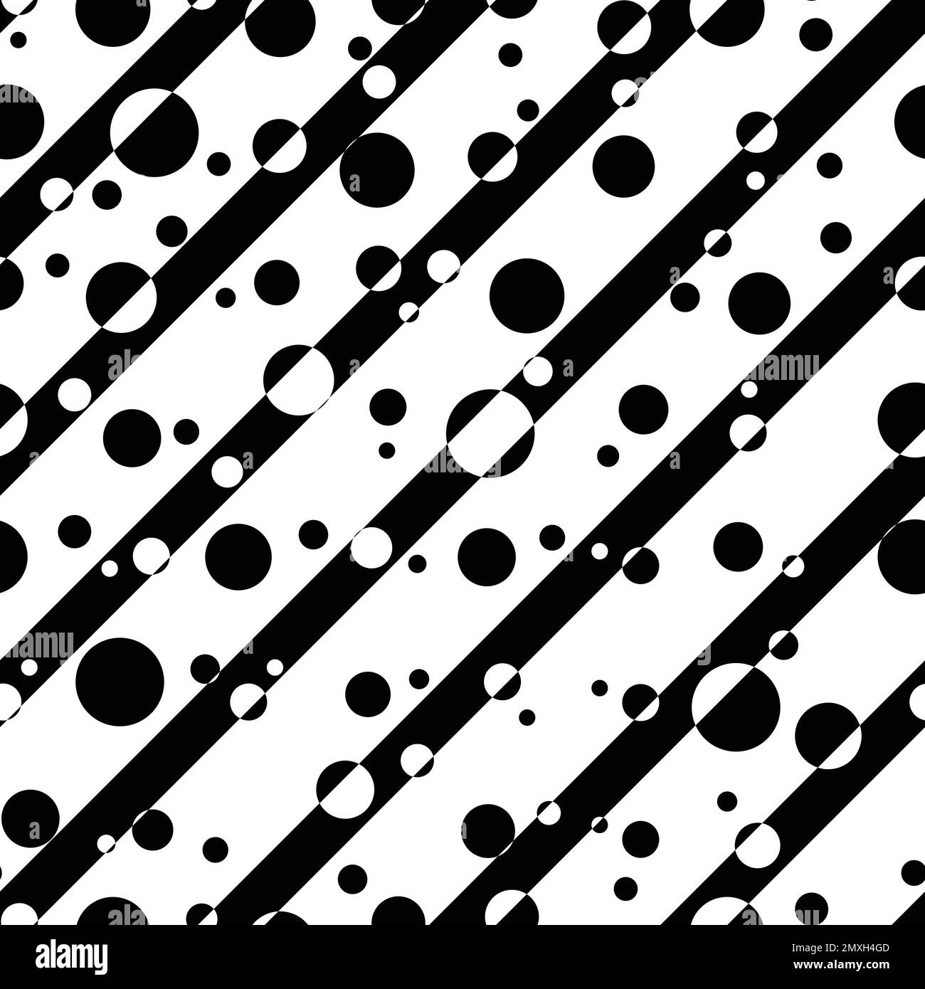 Vector seamless pattern. Repeating abstract background with circles on ...