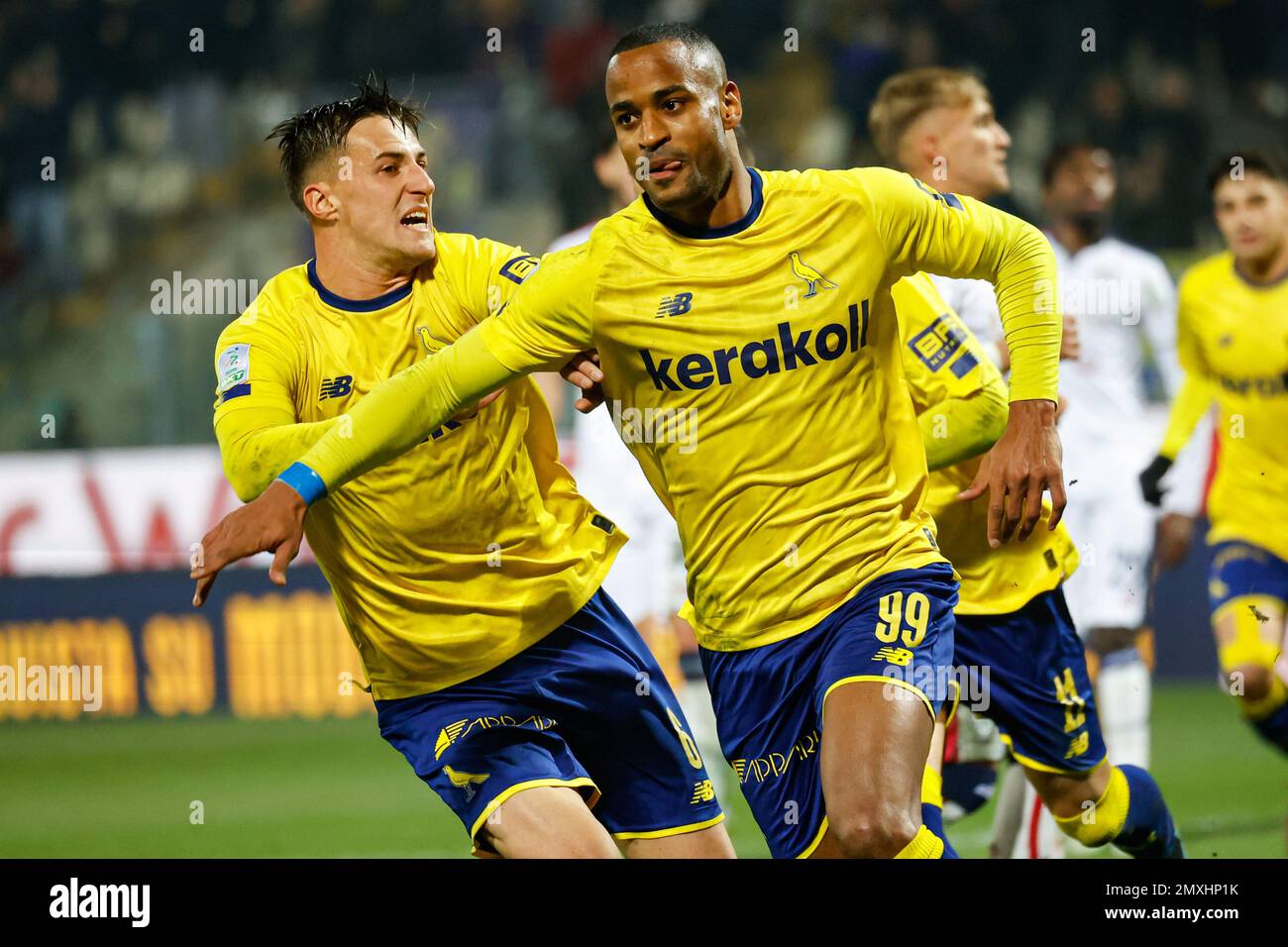 Alberto Braglia stadium, Modena, Italy, December 18, 2022, Davide Diaw  celebrates after scoring the gol of 1-1 during Modena FC vs Benevento  Calcio - Italian soccer Serie B match Stock Photo - Alamy