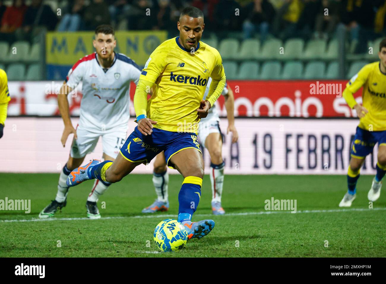 Alberto Braglia stadium, Modena, Italy, December 18, 2022, Davide Diaw  celebrates after scoring the gol of 1-1 during Modena FC vs Benevento  Calcio - Italian soccer Serie B match Stock Photo - Alamy