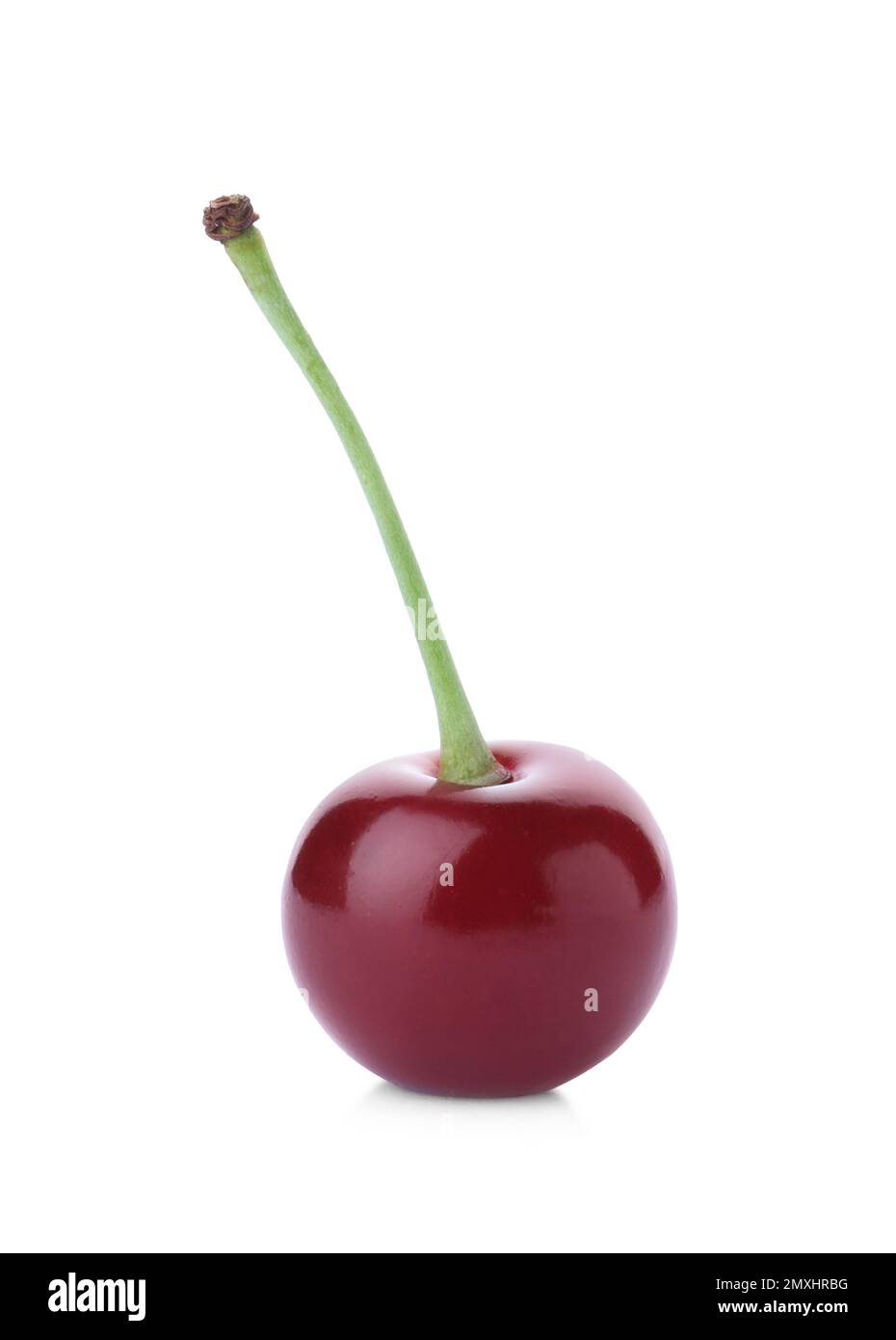 Delicious ripe sweet cherry isolated on white Stock Photo - Alamy