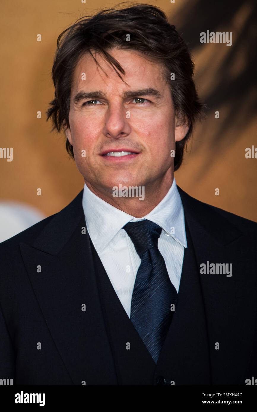 Tom The Actor Actor Tom Cruise poses for photographers upon arrival at the premiere ...