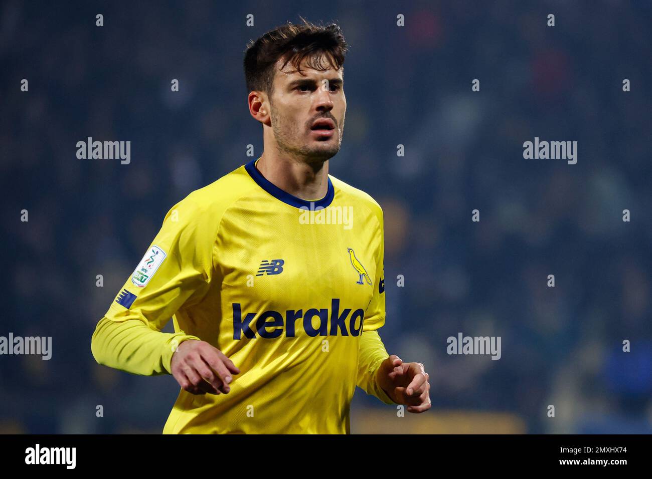 February 3, 2023, Modena, Italy: Modena, Italy, Alberto Braglia stadium,  February 03, 2023, Shady Oukhadda (Modena during Modena FC vs Cagliari  Calcio - Italian soccer Serie B match. (Credit Image: © Luca