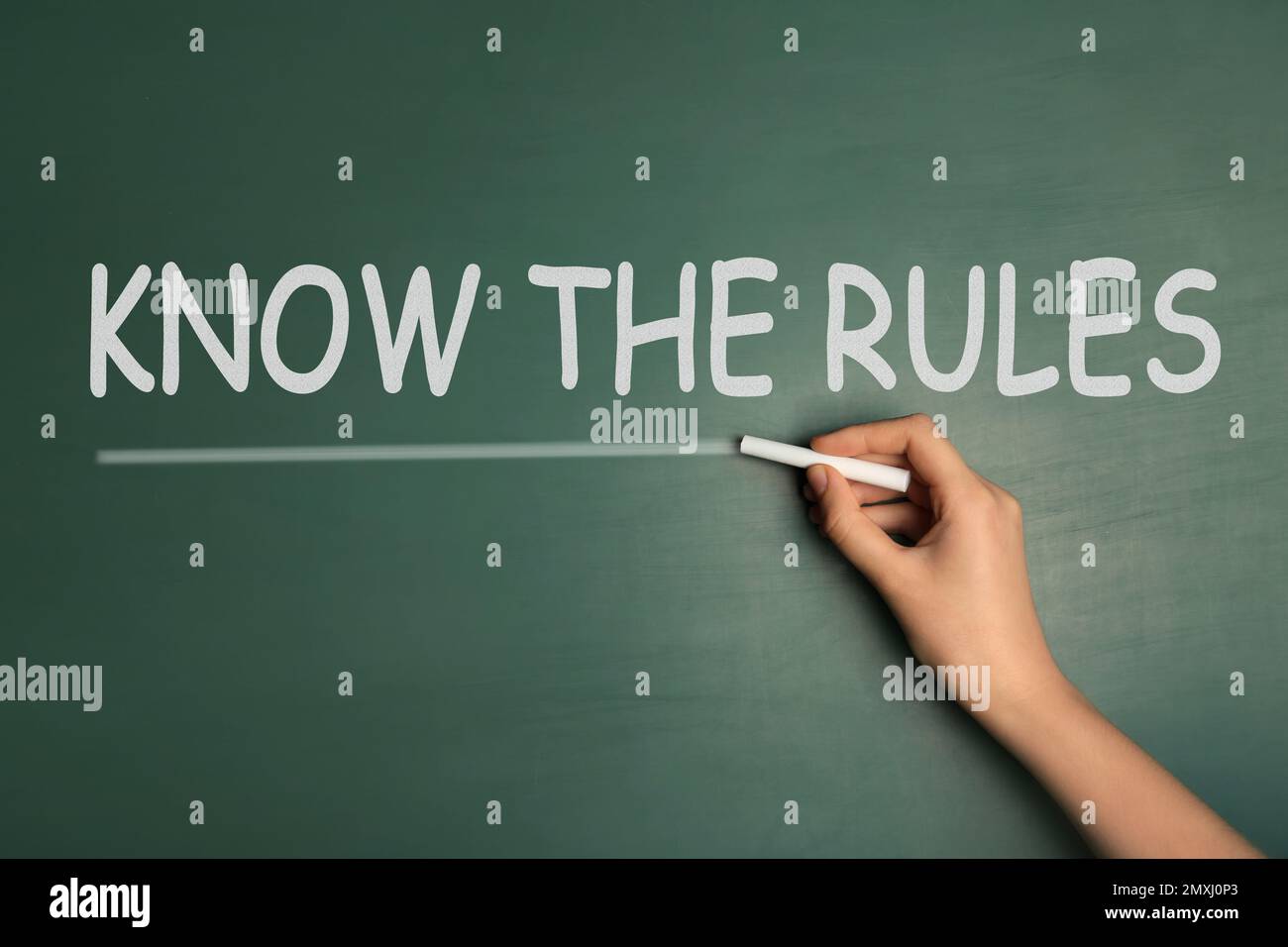 Underline Rules Classroom rules notice board hi-res stock photography and images - Alamy