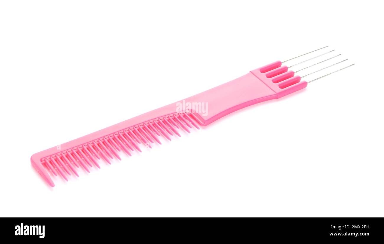 New pin tail comb isolated on white Stock Photo Alamy