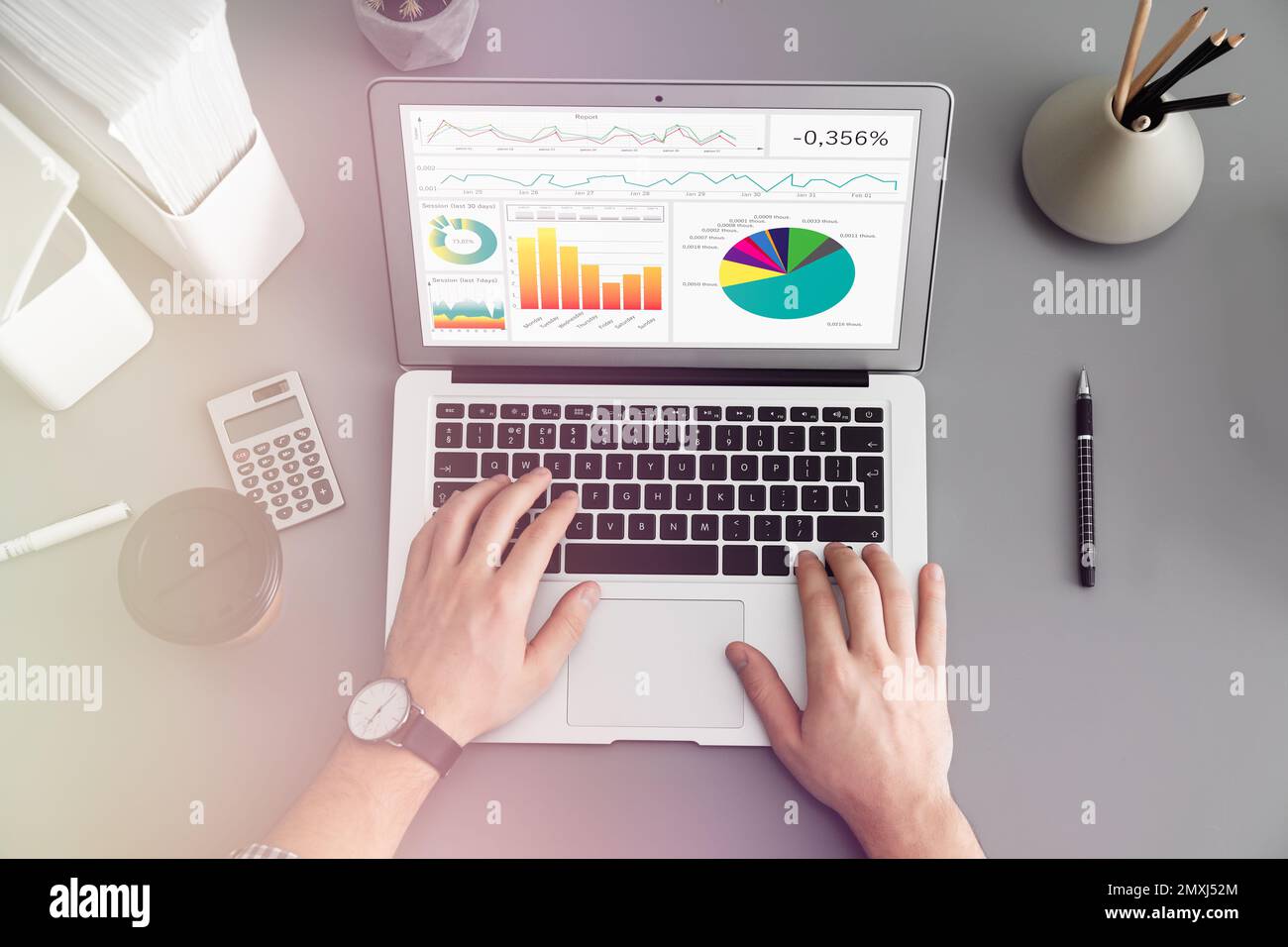 Top view business hi-res stock photography and images - Alamy