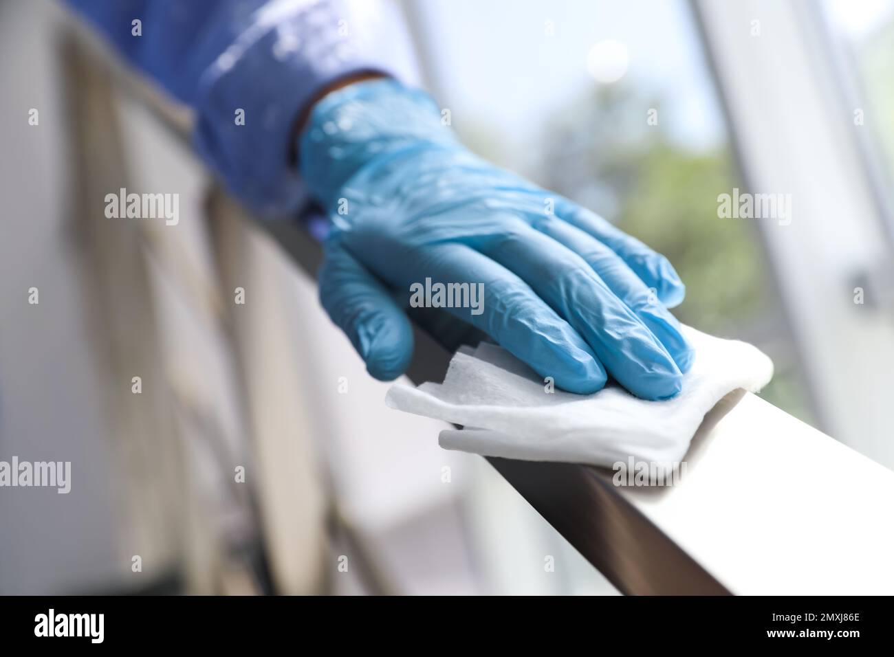Wipe For Railing Latex in public hi-res stock photography and images - Alamy