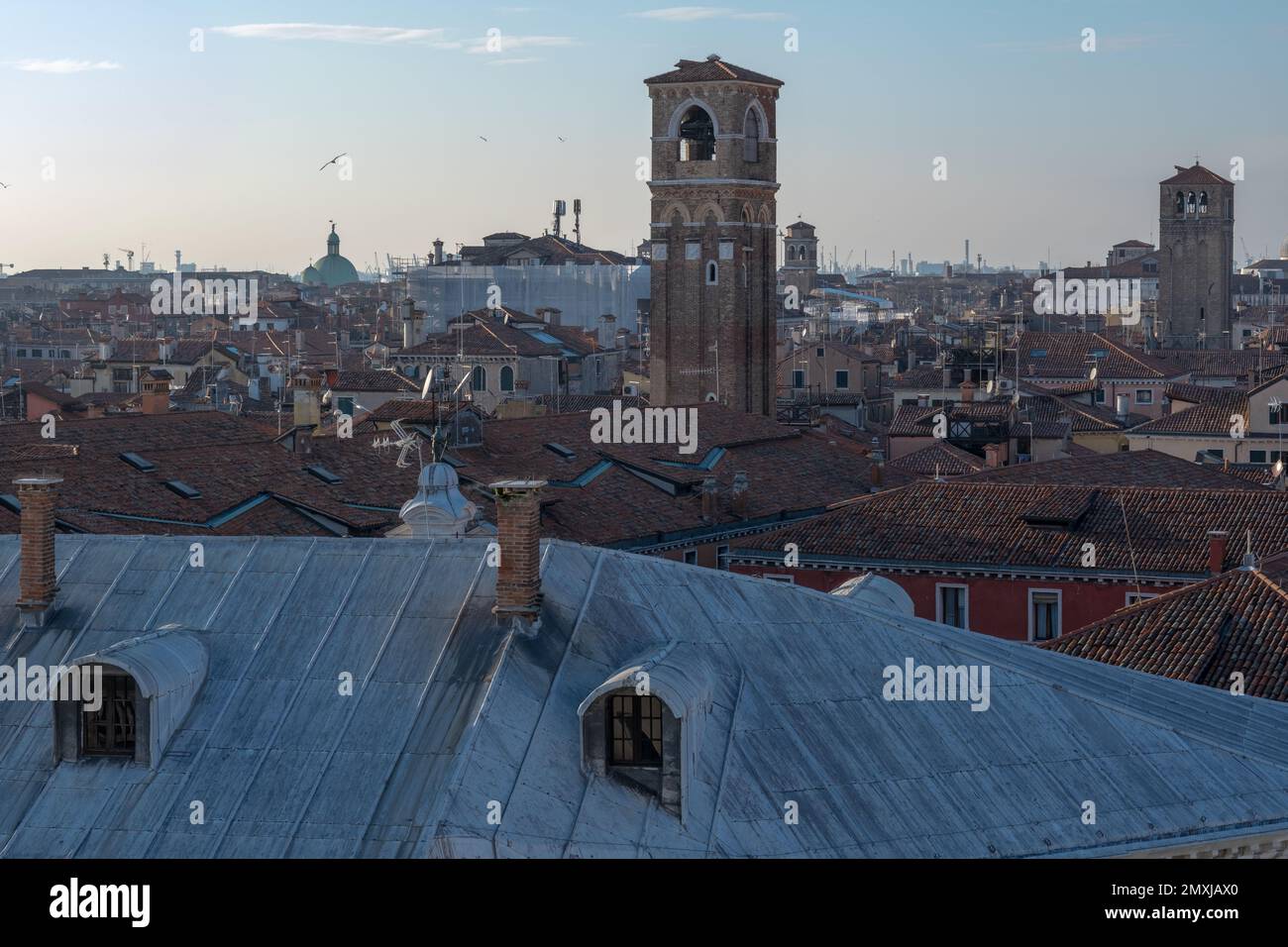 Campanile of San Giovanni Elemosinario (1531) church San Polo district  Venice the Veneto Italy Europe Stock Photo - Alamy