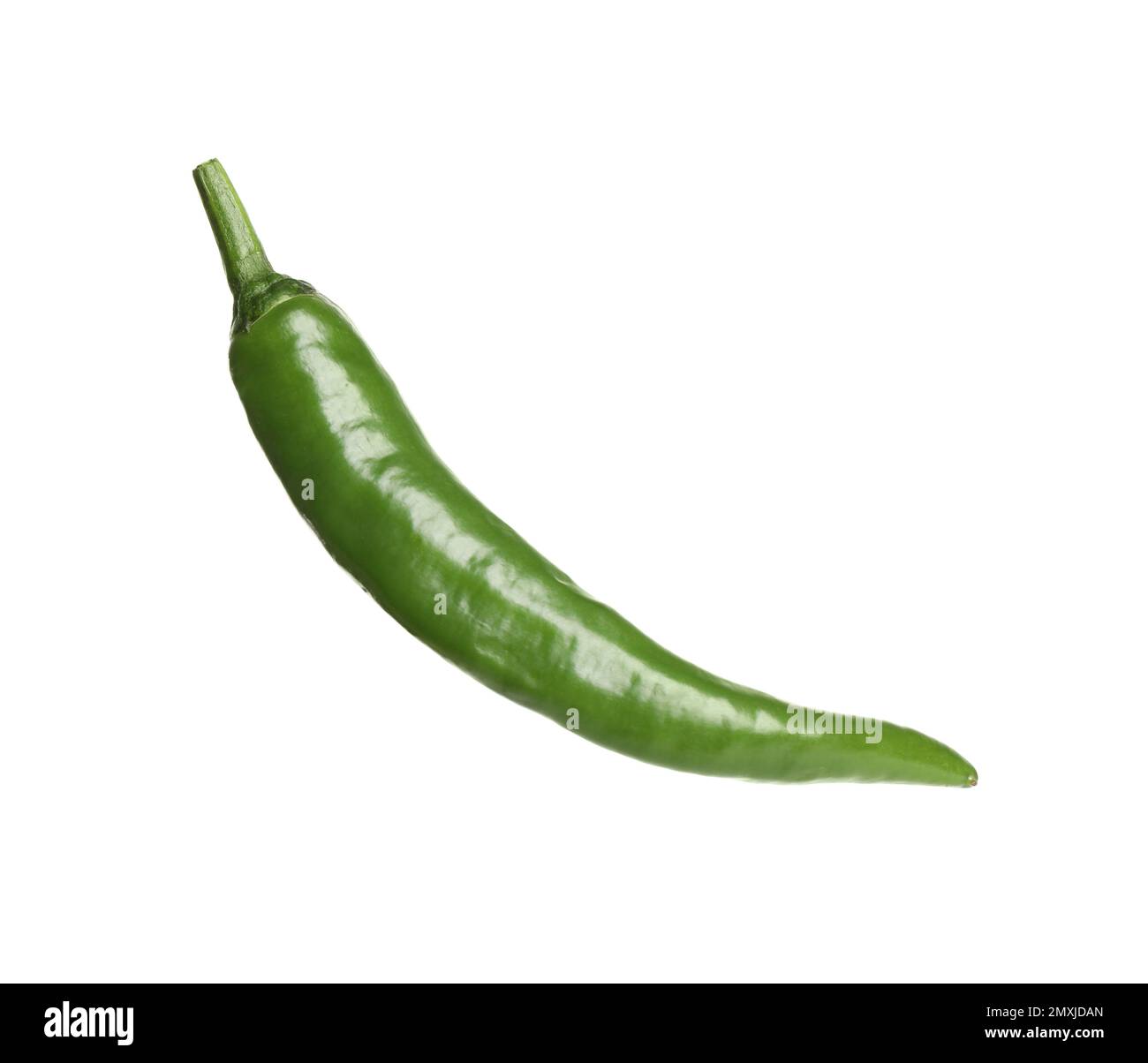 Green hot chili pepper isolated on white Stock Photo - Alamy