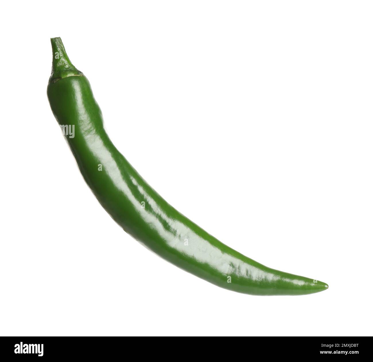 Green hot chili pepper isolated on white Stock Photo Alamy