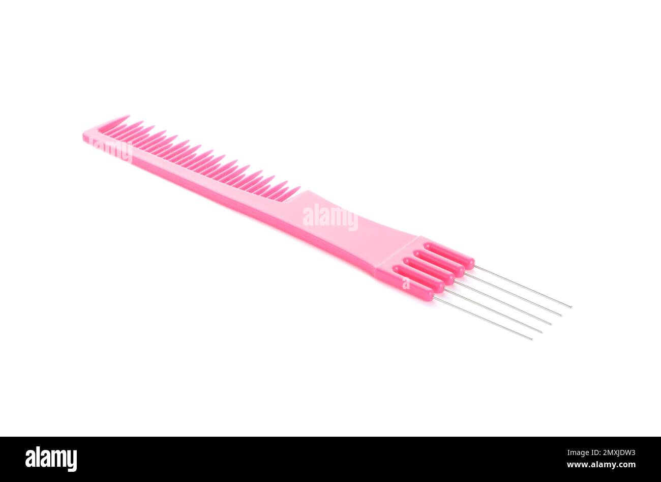 New pin tail comb isolated on white Stock Photo